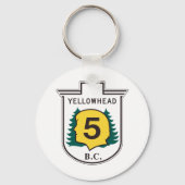 Yellowhead Road Sign Sleutelhanger (Voorkant)