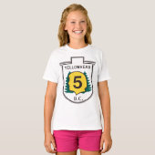 Yellowhead Road Sign T-shirt (Voorkant volledig)