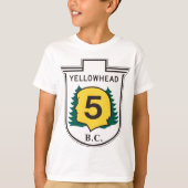 Yellowhead Road Sign T-shirt (Voorkant)