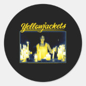 Yellowjackets Kandle Lighting Ronde Sticker (Voorkant)
