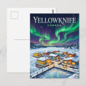 Yellowknife Canada Briefkaart (Voorkant / Achterkant)