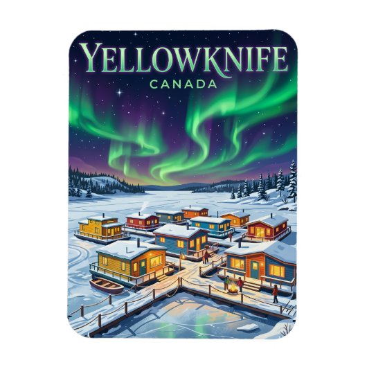 Yellowknife Canada Magneet (Verticaal)