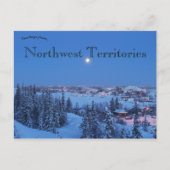 Yellowknife Northwest Territories Canada bij nacht Briefkaart (Voorkant)