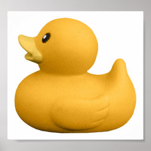 YellowRubberDuck CUTE YELLOW RUBBER DUCKIE GR Poster