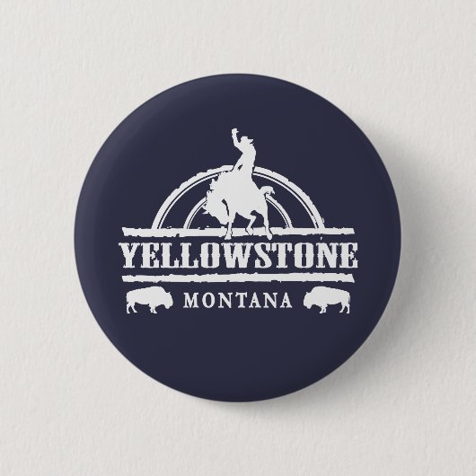 Yellowstomine-Buffalo-White- Ronde Button 5,7 Cm (Voorkant)
