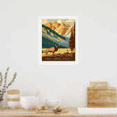 Yellowstone 20x24 Poster (Keuken)