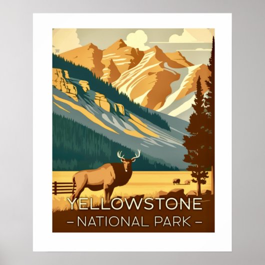 Yellowstone 20x24 Poster (Voorkant)