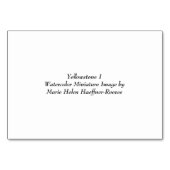 Yellowstone 2 Miniatuur Waterverf Afbeelding door  Kaart (Achterkant)