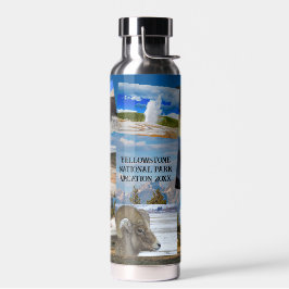 Yellowstone 9 Foto's personaliseren tekstvacuümzeg Waterfles