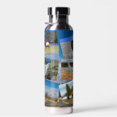 Yellowstone 9 Foto's personaliseren tekstvacuümzeg Waterfles (Rechts)