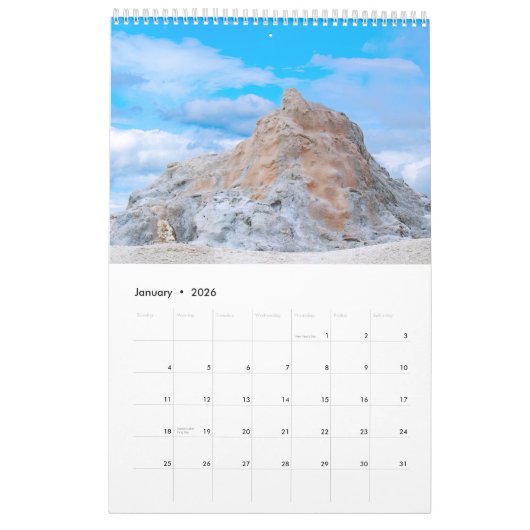 Yellowstone A Zeer speciale plaats Kalender (Jan 2026)