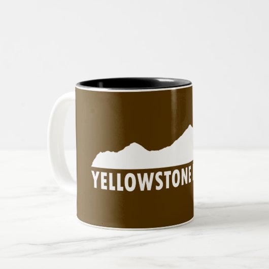 Yellowstone alsjeblieft tweekleurige koffiemok (Voorkant links)