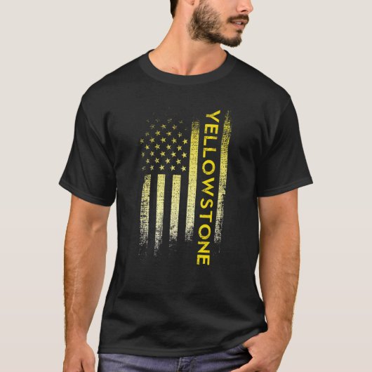 Yellowstone American Flag T-shirt (Voorkant)