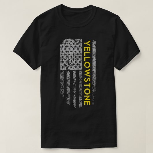 Yellowstone American Flag T-shirt (Design voorkant)