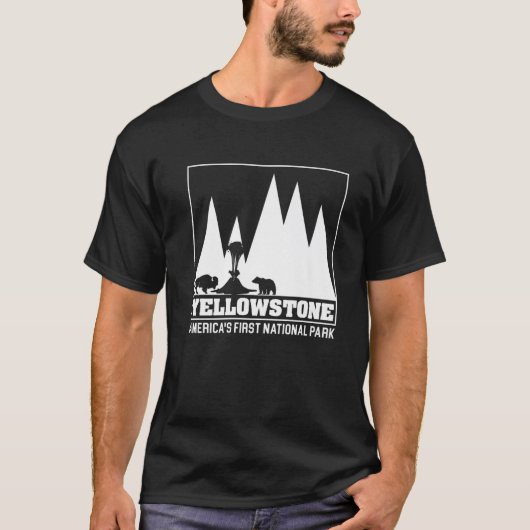 Yellowstone America's First National Park USA Park T-shirt (Voorkant)