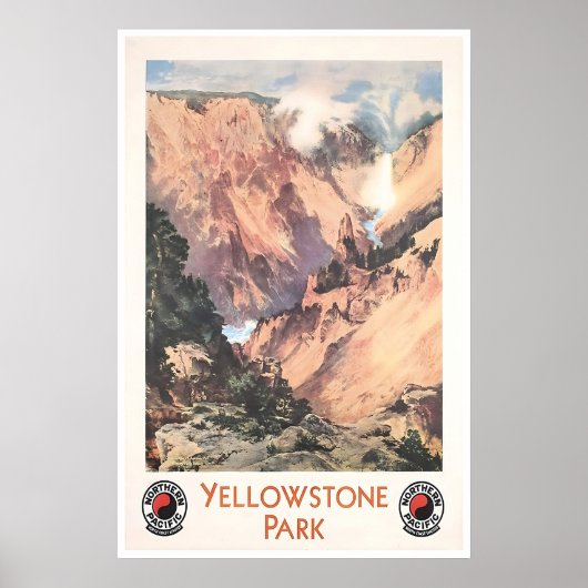 Yellowstone Art National Park Poster Yellowstone (Voorkant)