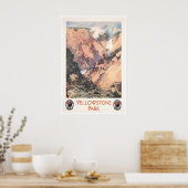 Yellowstone Art National Park Poster Yellowstone (Keuken)