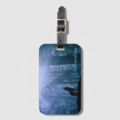 Yellowstone Bagage Label-Wolf Bagagelabel (Voorkant (verticaal))