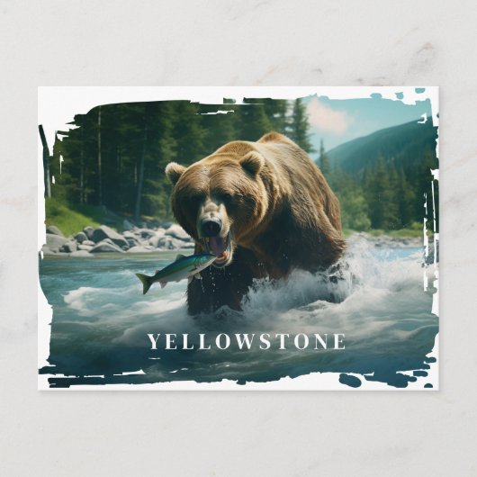 Yellowstone Beer Briefkaart (Voorkant)