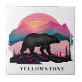 Yellowstone Beer Keramische Tegel Tegeltje (Voorkant)