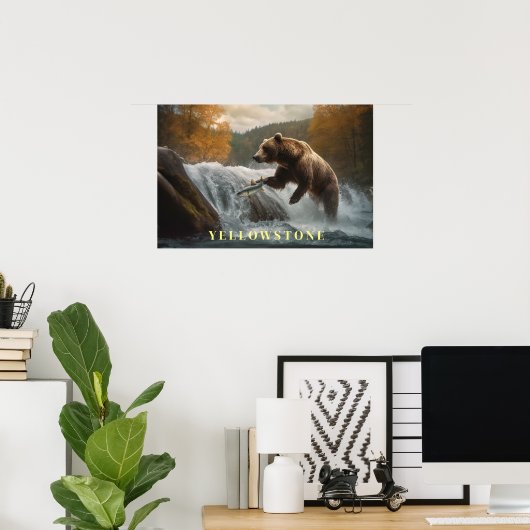 Yellowstone Beer Poster Art (Thuiskantoor)