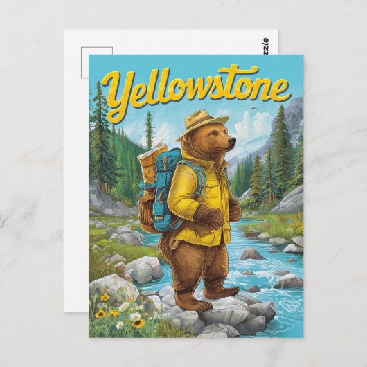 Yellowstone Beer Ranger  Briefkaart (Voorkant / Achterkant)