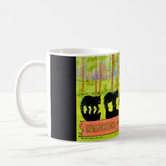  Yellowstone Beren Briefkaart Mok (Links)