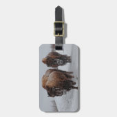 Yellowstone Bison Bagagelabel (Voorkant verticaal)