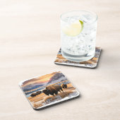 Yellowstone Bison Beverage Coaster Bier Onderzetter (Rechterzijde)