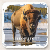 Yellowstone Bison Bier Onderzetter (Voorkant)
