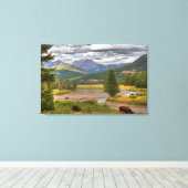 Yellowstone Bison Canvas Afdruk (Insitu (Houten vloer))