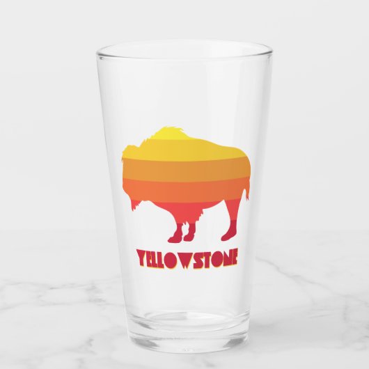 Yellowstone Bison Glas (Voorkant)