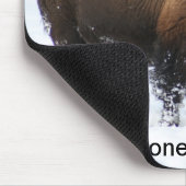 Yellowstone Bison in Winter Mousepad Muismat (Hoek)
