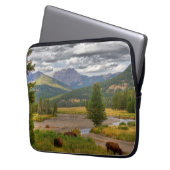 Yellowstone Bison Laptop Sleeve (Voorkant Links)