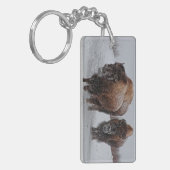 Yellowstone Bison Sleutelhanger (Voorkant Links)