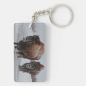 Yellowstone Bison Sleutelhanger (achterkant)