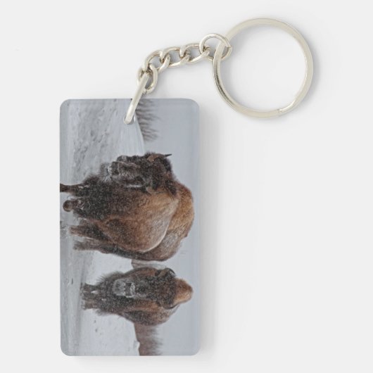Yellowstone Bison Sleutelhanger (achterkant)
