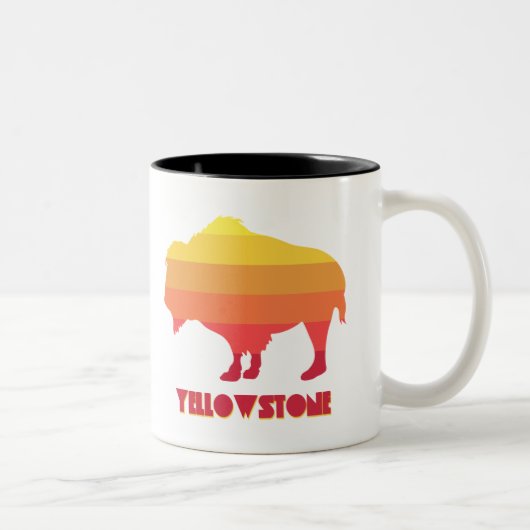 Yellowstone Bison Tweekleurige Koffiemok (Rechts)