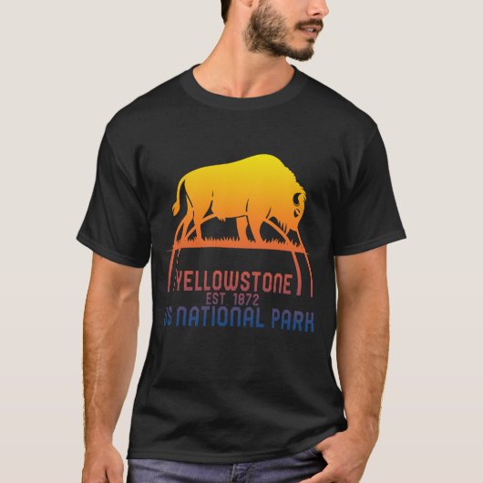 Yellowstone Bizon Buffalo Shirt, Amerikaans Nation T-shirt (Voorkant)