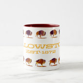 Yellowstone Bizon Hardlopen Tweekleurige Koffiemok (Center)