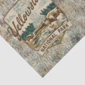 Yellowstone Bizon met Parklogo Tissuepapier (Detail)