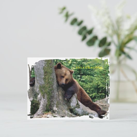 Yellowstone Brown Beer Briefkaart (Staand voorkant)