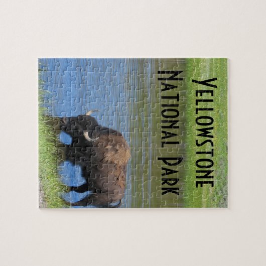 Yellowstone Buffalo Souvenir Legpuzzel (Horizontaal)
