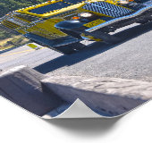 Yellowstone Bus kruist de Geviste brug Poster (Hoek)