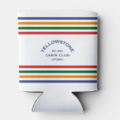 Yellowstone Cabin Club Custom Crest Park Stripe Blikjeskoeler (Achterkant)