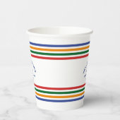 Yellowstone Cabin Club Custom Crest Park Stripe Papieren Bekers (Links)