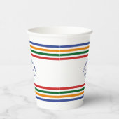 Yellowstone Cabin Club Custom Crest Park Stripe Papieren Bekers (Rechts)