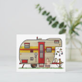 Yellowstone Camper Trailer Briefkaart (Staand voorkant)