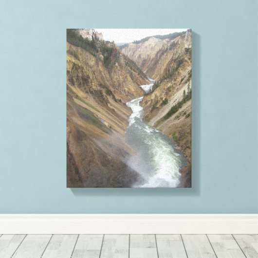 Yellowstone Canvas Afdruk (Insitu (Houten vloer))