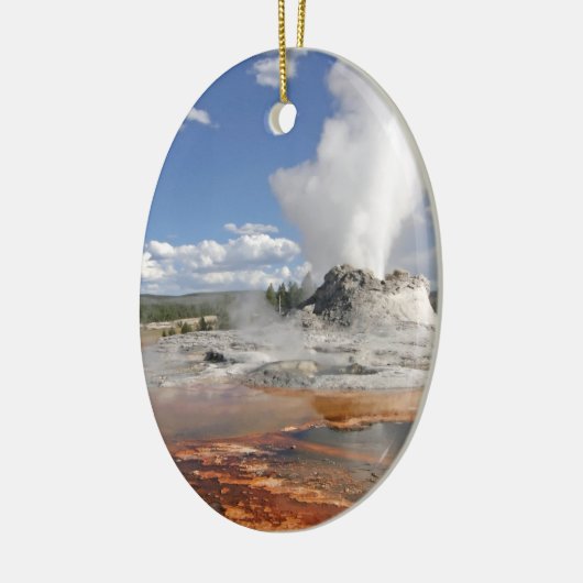 YELLOWSTONE CASTLE GEYSER KERAMISCH ORNAMENT (Links)